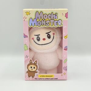 Pink Mochi Monster Keychain Plush – New in Box